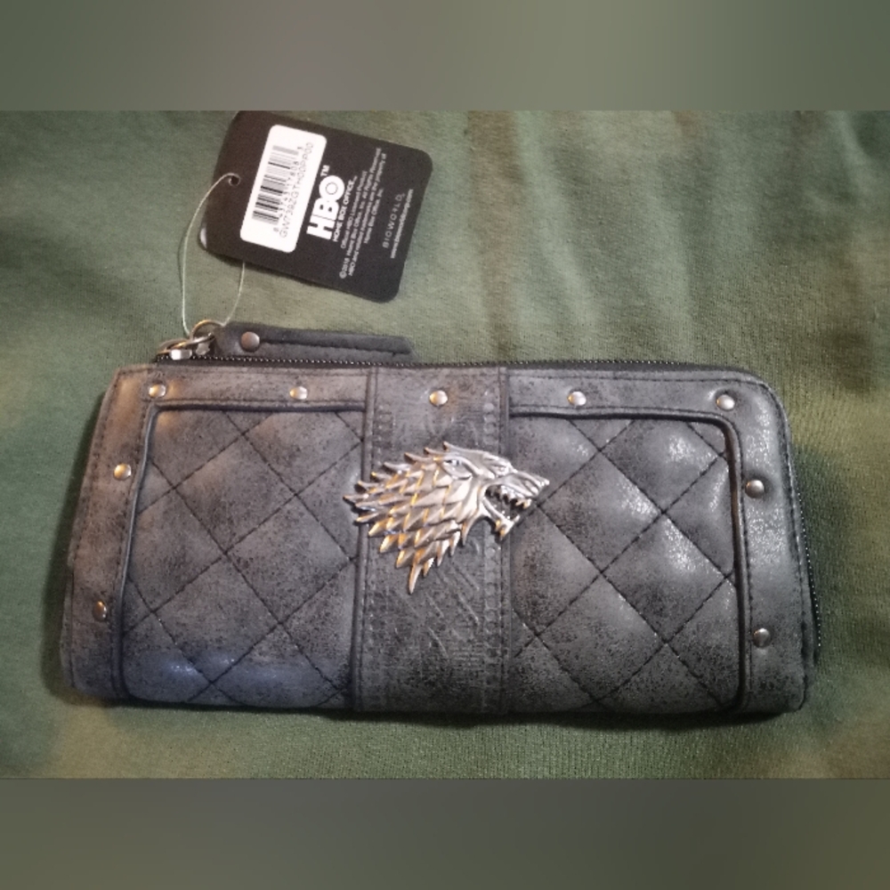 HBO Game Of Thrones House Stark Wallet Grey Color